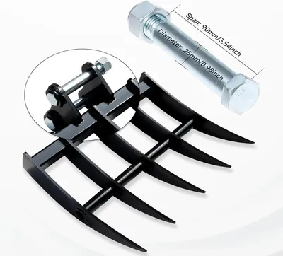 Obrázok produktu pre Prídavné zariadenie na obrábanie pre minibágre - upevňovací čap s priemerom 25 mm - hmotnosť 16 kg -