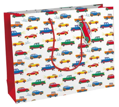 Produktbild von Clairefontaine 32472-6C, Geschenkverpackungstasche, Muster, 210 g/m², 373 mm, 118 mm, 275 mm