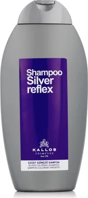 Produktbild von Kallos Silver Reflex Shampoo, 350 ml, Shampoo, Nicht-professionell, Unisex, Blondiertes Haar, Gefärbtes Haar, Graues Haar, Blond