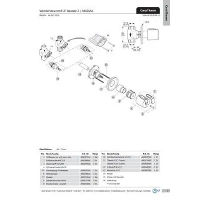 Produktbild von IDEAL STANDARD A962950AA Absperrgriff UP-Ventil Ceratherm 100,