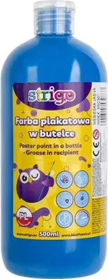 Produktbild von Plakatfarbe in einer Flasche 500ml hellblau