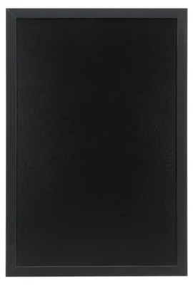 Image de Securit WBW-BL-40-60 Securit Tableau noir WOODY, avec cadre en bois, noir