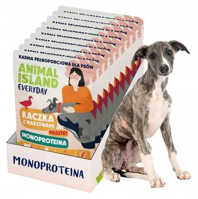 Produktbild von ANIMAL ISLAND Everyday Monoprotein Veal Duck Turkey - Nassfutter für Hunde - 9x300g