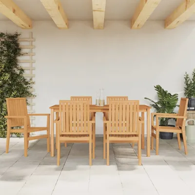 Produktbild von "Rabatt" 7-tlg. Garten-Essgruppe - mit tishe & Stuhl - Massivholz Teak - Lounge-Dining set CC7791