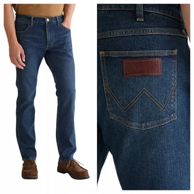 Obrázok produktu pre WRANGLER | Greensboro, pánske džínsy regular fit, modré, veľkosť W36 L32