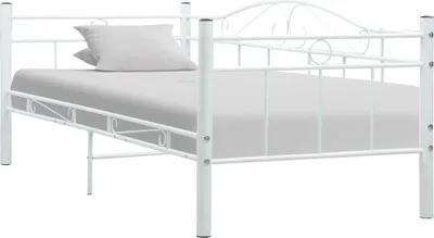 Produktbild von Tagesbett-Rahmen Weiß Metall 90×200 cm