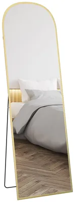 Obrázok produktu pre HOMCOM Celotelové zrkadlo 170 x 50 cm Vyklenuté stojacie zrkadlo na opieranie sa alebo státie