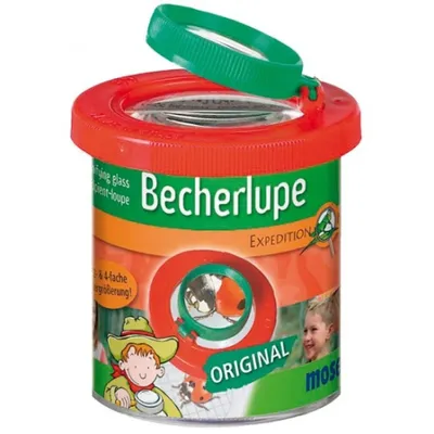 Immagine prodotto di Barattolo con lente d'ingrandimento Expeditie 7,5 x 6 cm verde / rosso