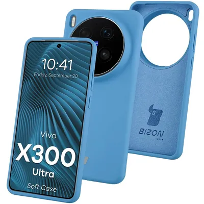 Produktbild von Silikon Handyhülle für Vivo X300 Ultra, Bizon Soft Case, Blau