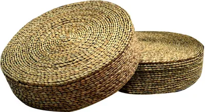 Zdjęcie produktu dla Drobna azjatycka pufa orientalna ręcznie wykonana z naturalnego ogona D50xH12cm