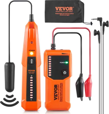Productafbeelding van Kabelzoeker voor ondergrondse kabels, maximale detectiediepte: 3 voet. Draadzoeker met breukdetectie, inclusief oortelefoon. Maximale detectielengte: 1000 voet. Kabeltester voor omheiningen voor huisdieren, begraven sproeiersystemen en irrigatiesystemen