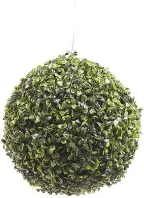 Produktbild von Emerald Künstlicher Buchsbaum Ball - Lothar, UV-beständig | 27 cm, für drinnen & draußen, Kunstbaum, wie echt, Allergiker geeignet, pflanzliche Dekoration Praxis, Office Wohnzimmer