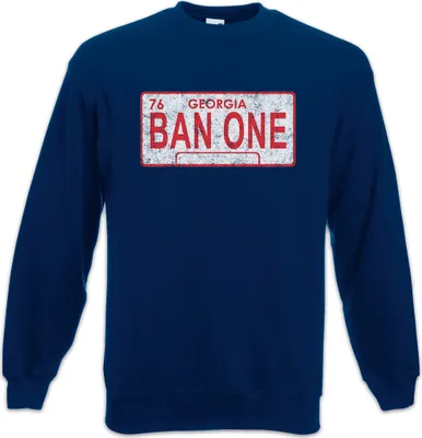 Produktbild von Urban Backwoods Ban One Sign License Plate, Sweatshirt, Farbe: Navy, Größe: 4XL