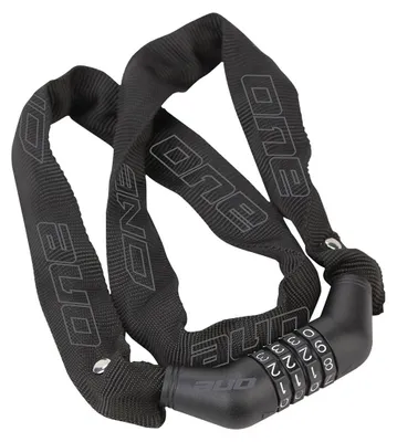 Immagine prodotto di Un lucchetto a combinazione a catena CCH.LOCK 4.90 90 cm acciaio/tessuto nero