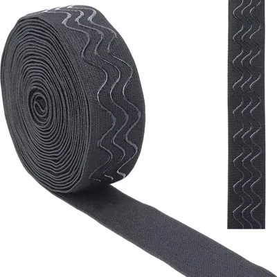 Silikon-Griffband, elastisch, 4,57 m, 3,1 cm, schwarz, rutschfest
