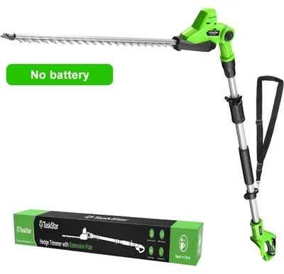 Produktbild von Elektrische Heckenschere mit Teleskopstiel - Ohne Akku - 600 W - 21 V - 51 cm Doppelhubmesser - 3000 U/min - Bis 2,44 m