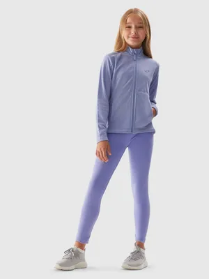 Produktbild von 4F Mädchen-Leggings Blau Baumwolle/Elasthan Gr. 164