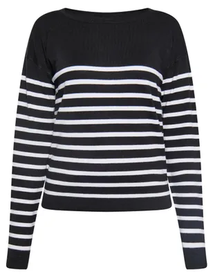 Produktbild von Mutha Damen Pullover - schwarz-weiß Mutha Damen Pullover - schwarz-weiß, L