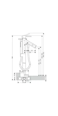 Produktbild von AXOR 10456140 Wannenmischer Axor Starck Fertigset