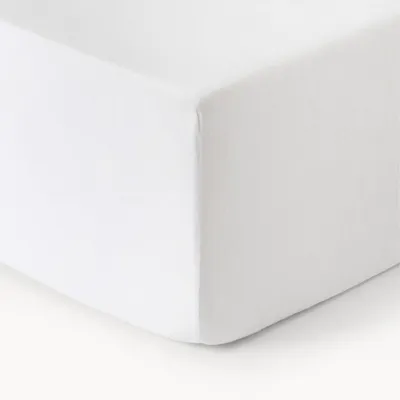 Obrázok produktu pre Westwing Biba bavlnené prestieradlo s gumou, biele, 140 x 200 x 15 cm