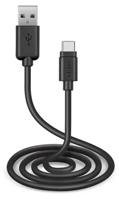 Zdjęcie produktu dla SBS TECABLETC3MTK, 3 m, USB A, USB C, USB 2.0, Czarny