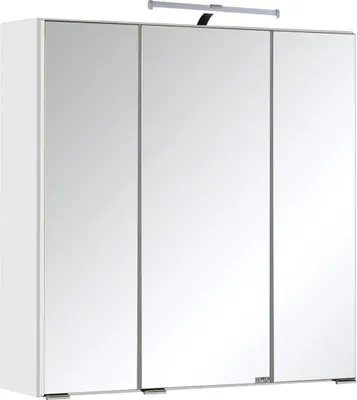 Produktbild von 3D-Spiegelschrank Spiegel Badspiegel Badezimmerspiegel Hängeschrank Bad "Cleo I" (weiß, 60 cm)