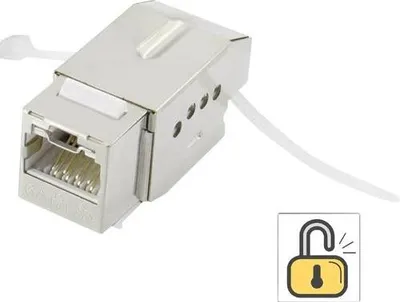 Obrázek produktu pro Renkforce RF-4848594, Plochý, Bílá, RJ-45, Samice, 22/26, 500 MHz
