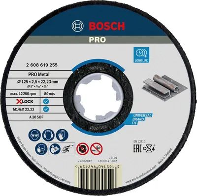 Immagine prodotto di PRO Metal X-Lock disco da taglio, 125 x 2,5 x 22,23 mm, diritto, oSa