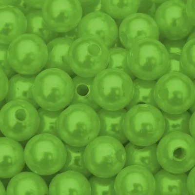 Produktbild von Perlen - Kunstperlen - Wachsperlen Ø 8mm / 250 St. / Farbe: Apfelgrün