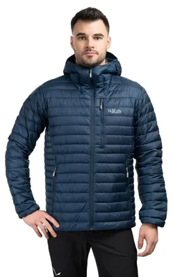 Immagine prodotto di Giacca da trekking in piuma da uomo Rab Microlight Alpine blu scuro taglia L