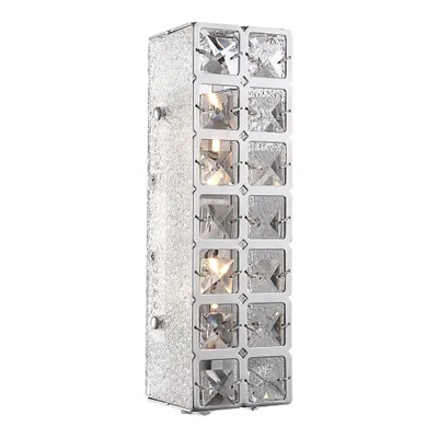 Produktbild von LED Wandleuchte, Kristalle, Chrom, L 29 cm