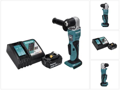 Obrázek produktu pro Akumulátorová úhlová vrtačka Makita DDA 351 RF1 18 V 13,5 Nm + 1x akumulátor 3,0 Ah + nabíječka.