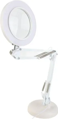 Obrázek produktu pro Stolní lupa 8x zvětšení 10 úrovní nastavitelného jasu 64 LED diod Zvětšovací stolní světlo se skládacím ramenem pro gravírování v kanceláři Tisk
