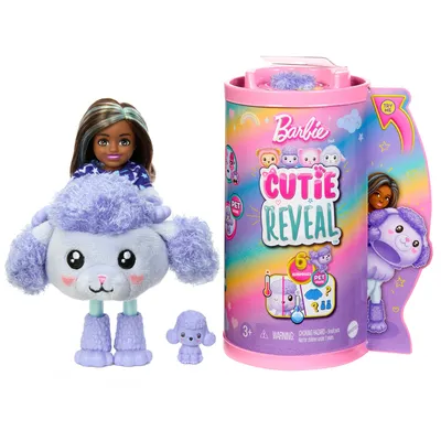 Zdjęcie produktu dla Barbie Cutie Reveal HKR20, Mini lalka, Damski, 3 lat(a), Chłopak, dziewczyna, 139 mm, Wielobarwny