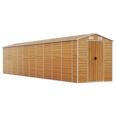 Obrázek produktu pro Zahradní kůlna světle hnědá 191 x 895 x 198 cm pozinkovaná ocel