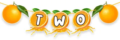 Geburtstagsdekoration Partydeko – Orange Doppelbanner