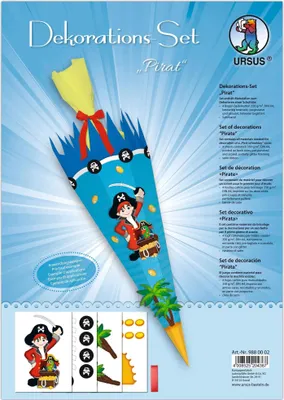 Produktbild von URSUS Deko Set Schultüte Easy Line "PIRAT"