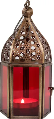 Image de Lanterne orientale Meena - Rouge