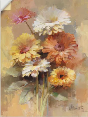 Produktbild von ARTland Wandbild, selbstklebend Blumenstrauß I Größe: 30x40 cm