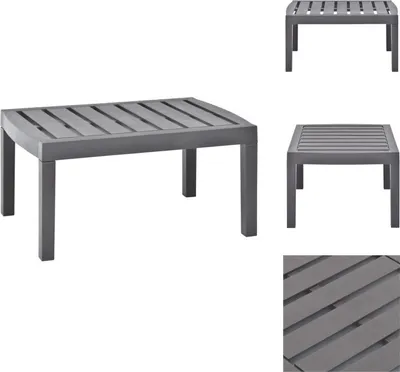 Obrázek produktu pro vidaXL Zahradní stůl mocha 78x55x38 cm plast - Zahradní stoly