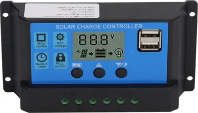 Produktbild von kontroler paneli słonecznych 12V 24V Regulator fotowoltaiczny PWM Wyświetlacz LCD Ładowarka słoneczna MPPT 100A