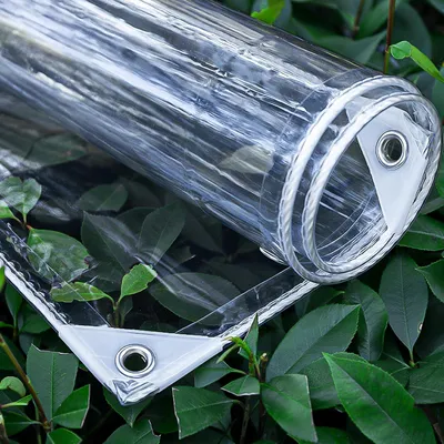 Produktbild von 650g/m² Wasserdicht Reißfest Plane 0.55 mm dick 2x3m Transparente wetterfest Kälteschutz abdeckplane mit ösen,Lochabstand 30 cm,Allzweckplane für den Außenbereich Einsetzbar Regendicht