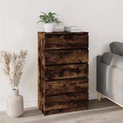 Produktbild von Schubladenschrank Räuchereiche 60x36x103 cm Holzwerkstoff , Kommoden Design 2024