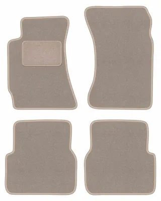 Obrázek produktu pro Velurové autokoberce pro: Subaru Forester II 2002-2008 (SUV) – sada 4 ks, béžové, na míru – Wielganizator LUX