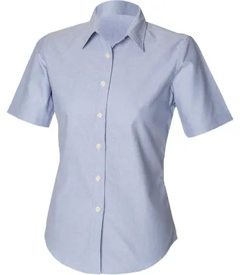Produktbild von Henbury - Hemd für Damen, Oxford-Stil, Klassisch, kurzärmlig LT4377 (46 DE) (Dunkelblau)