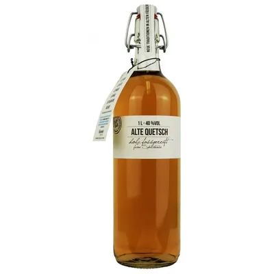 Image de Birkenhof Alte Quetsch Bouteille à étrier vieillie en fût de bois 1000ml
