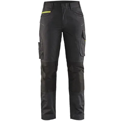 Produktbild von Blakläder Damen Service Bundhose 7195 1330 mit Stretch in div. Farben, Farbe:schwarz/gelb, Größe:42