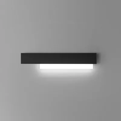 Zdjęcie produktu dla Doha nowoczesna lampa ścienna LED 25 W, aluminium czarno-białe, ciepłe światło 3000 K, 2110 lm, 70x15 cm, IP20