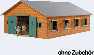 Produktbild von Van Manen Pferdestall mit 7 Boxen  72,5x60x37,5 cm passend für Schleich & Bully