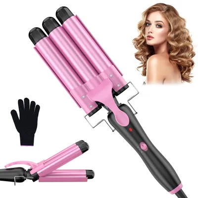 Produktbild von Welleneisen für Haare 3 Fässer Beach Waves, 25mm Kleine Locken Keramik Lockeneis